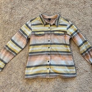 Patagonia Organic Cotton Fjord Flannel Button-Down Shirt, Size 6, Small